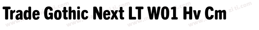 Trade Gothic Next LT W01 Hv Cm字体转换